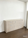 [ ] Cómoda Porta TV con cajas (arena con arena)